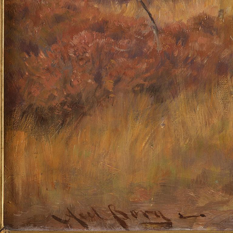 Axel Borg, Älgar på myr.