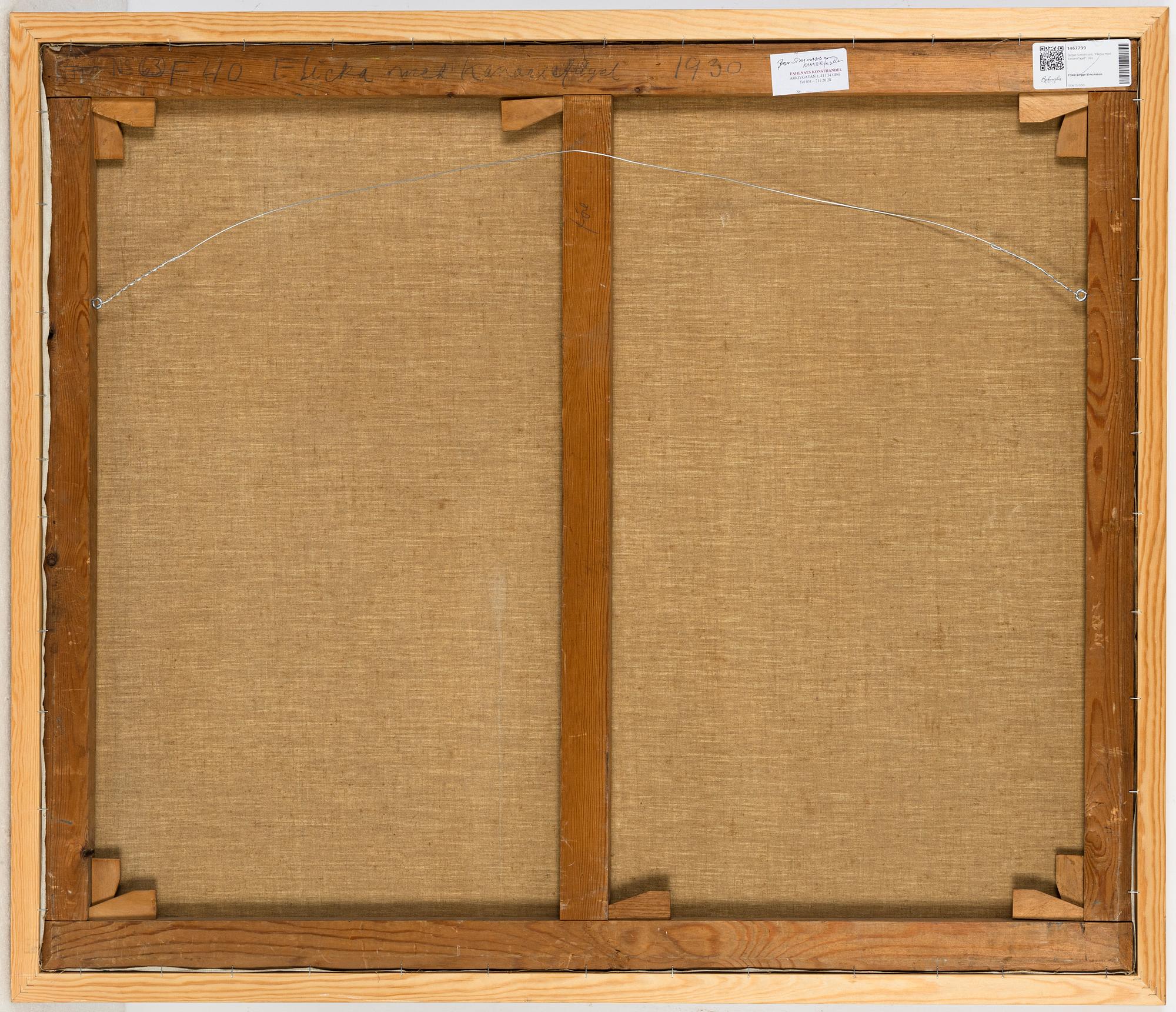 Birger Simonsson, oil on canvas, signed.