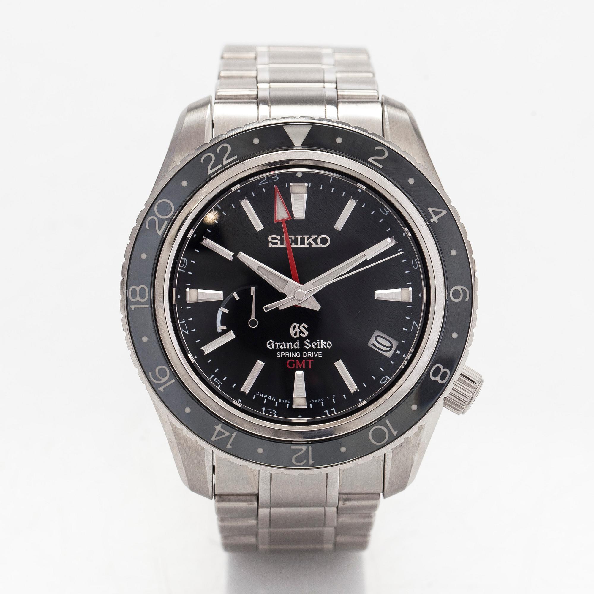 Grand Seiko, Spring Drive, GMT, rannekello, 44 mm.