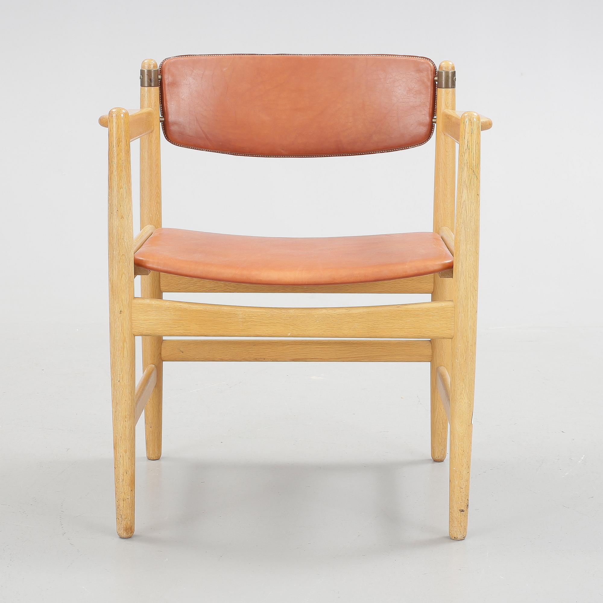 KARMSTOL, design: Børge Mogensen för Karl Andersson, Husqvarna. Brännmärkt undertill.