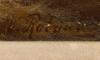 VICTOR ROLYAT, 2 st, olja på duk, troligtvis 1800-talets slut, signerade.