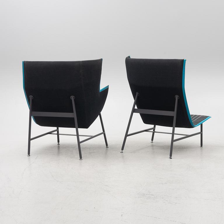Nipa Doshi & Jonathan Levien, a pair of "Paper Planes" armchairs, Moroso, Italy.