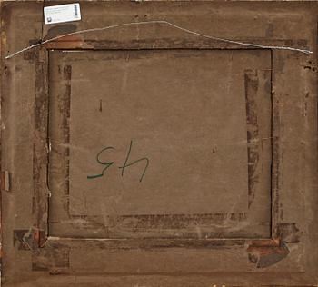 OKÄND KONSTNÄR, olja på pannå, otydligt sign samt dat 05, tidigt 1900-tal.