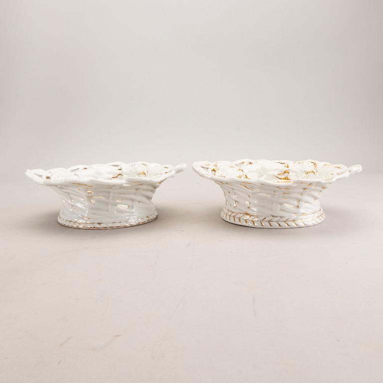 A pair of Eisenberg porcelain bowls later part of the 19th century.