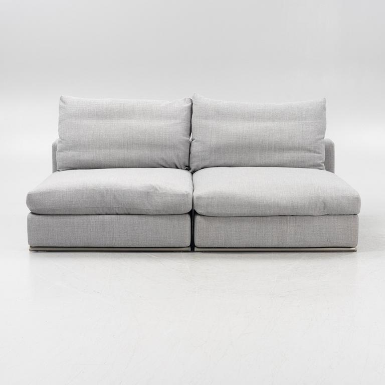 A two-section  contemporary sofa from Flexform, Italy.