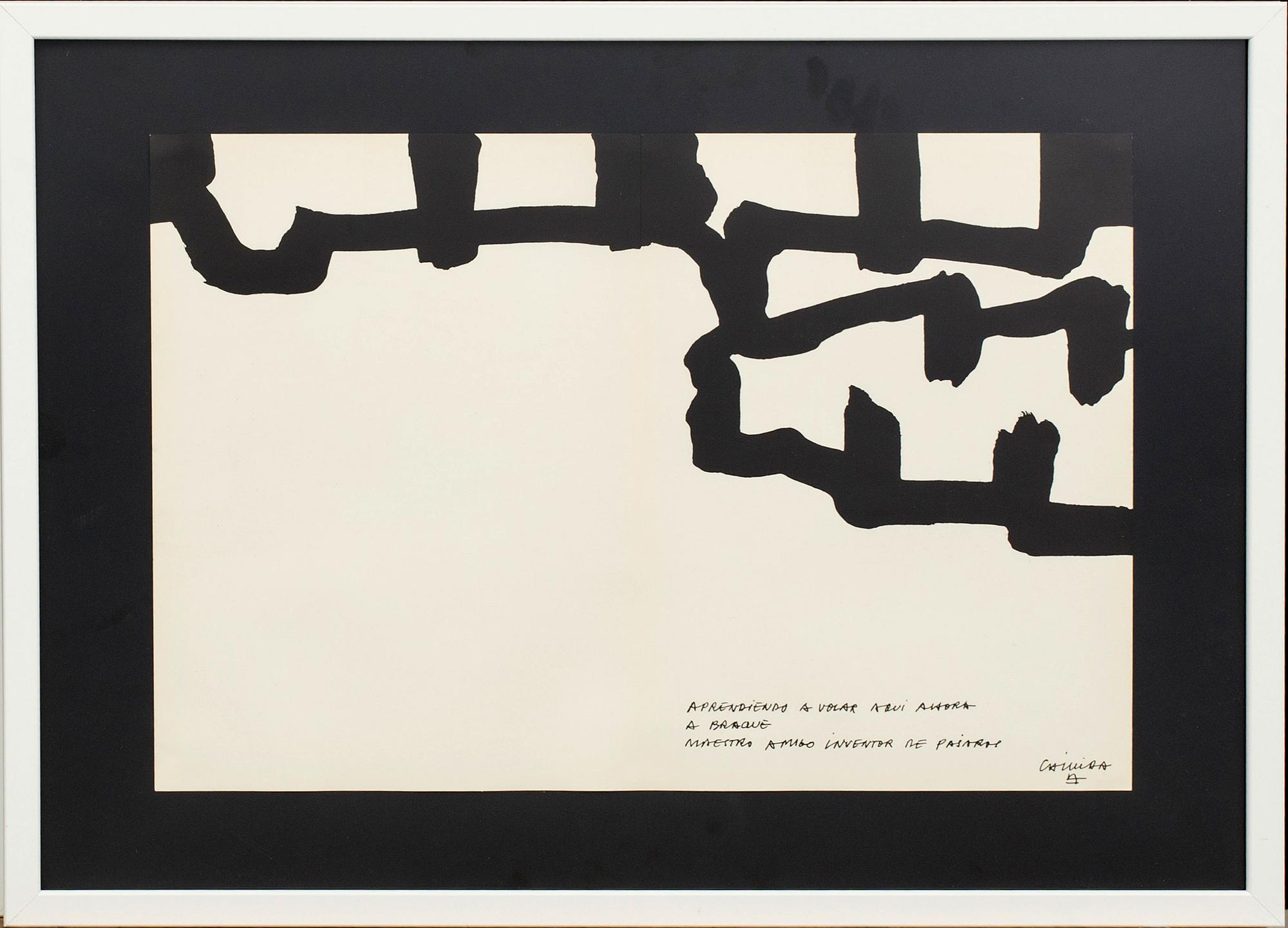 EDUARDO CHILLIDA, after, lithographe, signed in print, from Derrière le Miroir nr 144-145 1964.