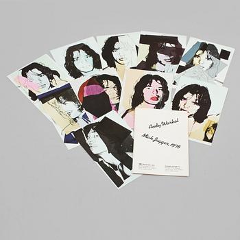 ANDY WARHOL, "Mick Jagger" Castelli Graphics, 1975.
