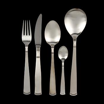 BESTICKSERVIS, 50 delar, silver, Rosenholm, GAB, Stockholm, 1960-2000-tal. Vikt ca 1997 g.