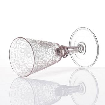 Pokal, glas, 1700-tal.