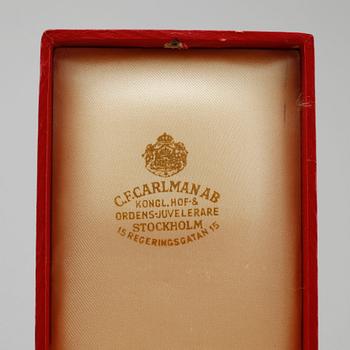 Medal, Order of the Polar Star, 18k gold by C.F Carlman, 1963.