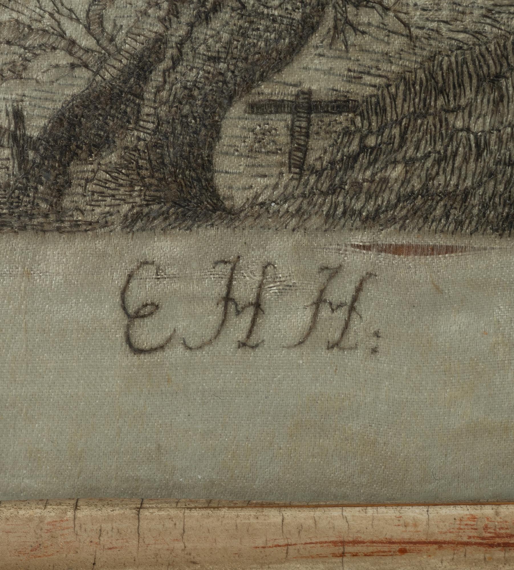 An Empire silk embrodery, early 19th Century.