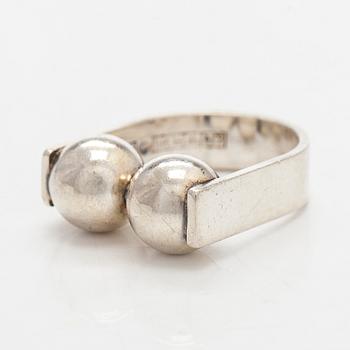 Elis Kauppi, ring, silver, Kupittaan Kulta, Åbo 1966.