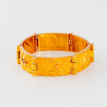 ARMBAND, Björn Weckström, Lapponia 1973, 14K guld.