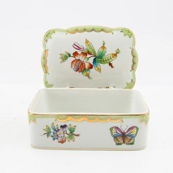 A collection of items from Herend Hungary 5 dlr Porcelain 20th century.