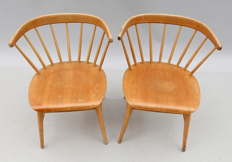 KARMSTOLAR, 2 st, snarlika, 1900-talets andra hälft.