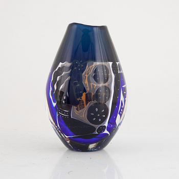 Edvin Öhrström, an ariel vase, Orrefos, signed.