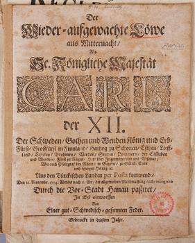 PARTI KUNGÖRELSER, AVHANDLINGAR OCH SMÅTRYCK, ca 40 st, 1700-1800-tal.