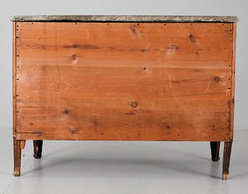 A Gustavian commode by J. Hultsten, not signed.