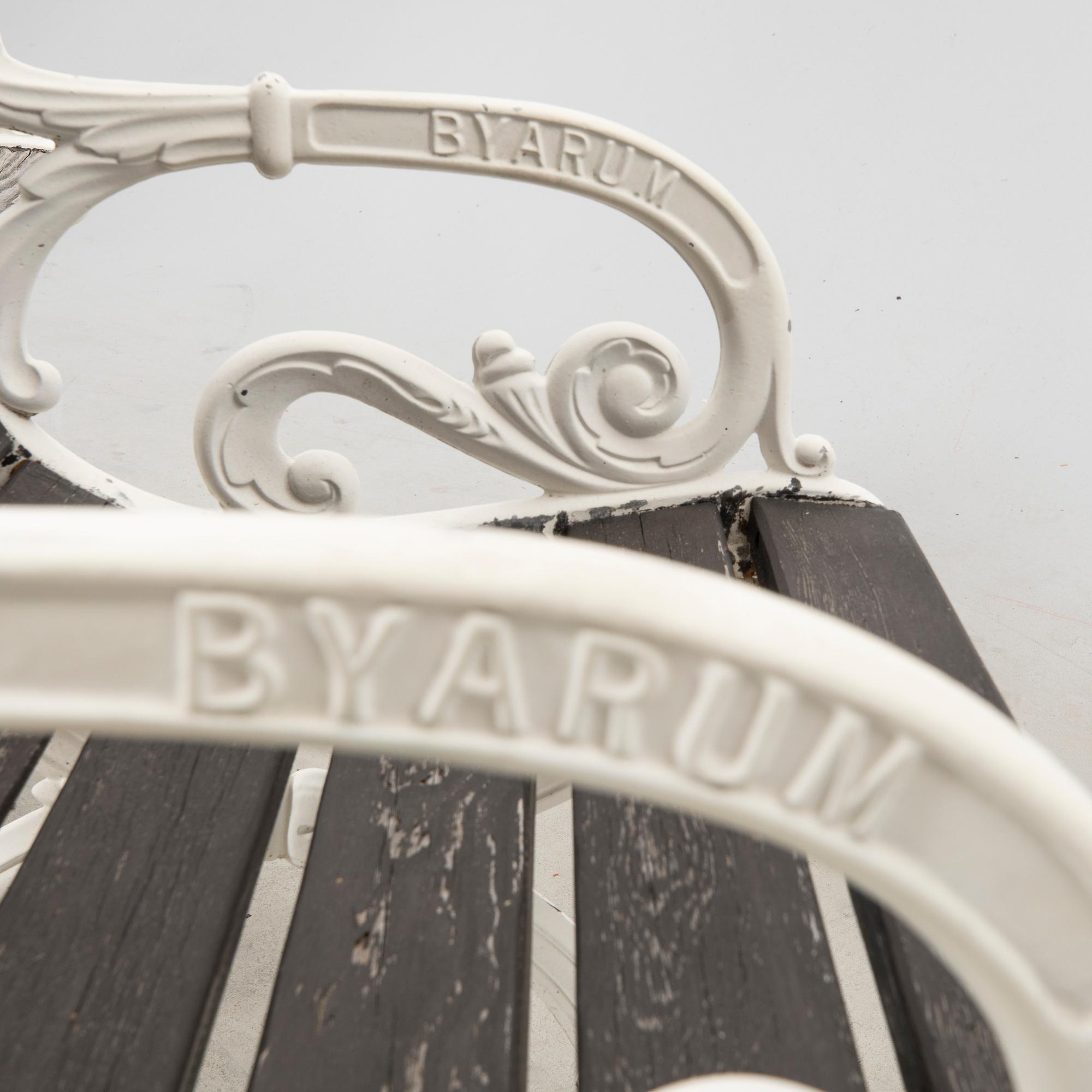 Trädgårdsmöbel 3 dlr Byarums bruk, 1900-talets andra hälft.