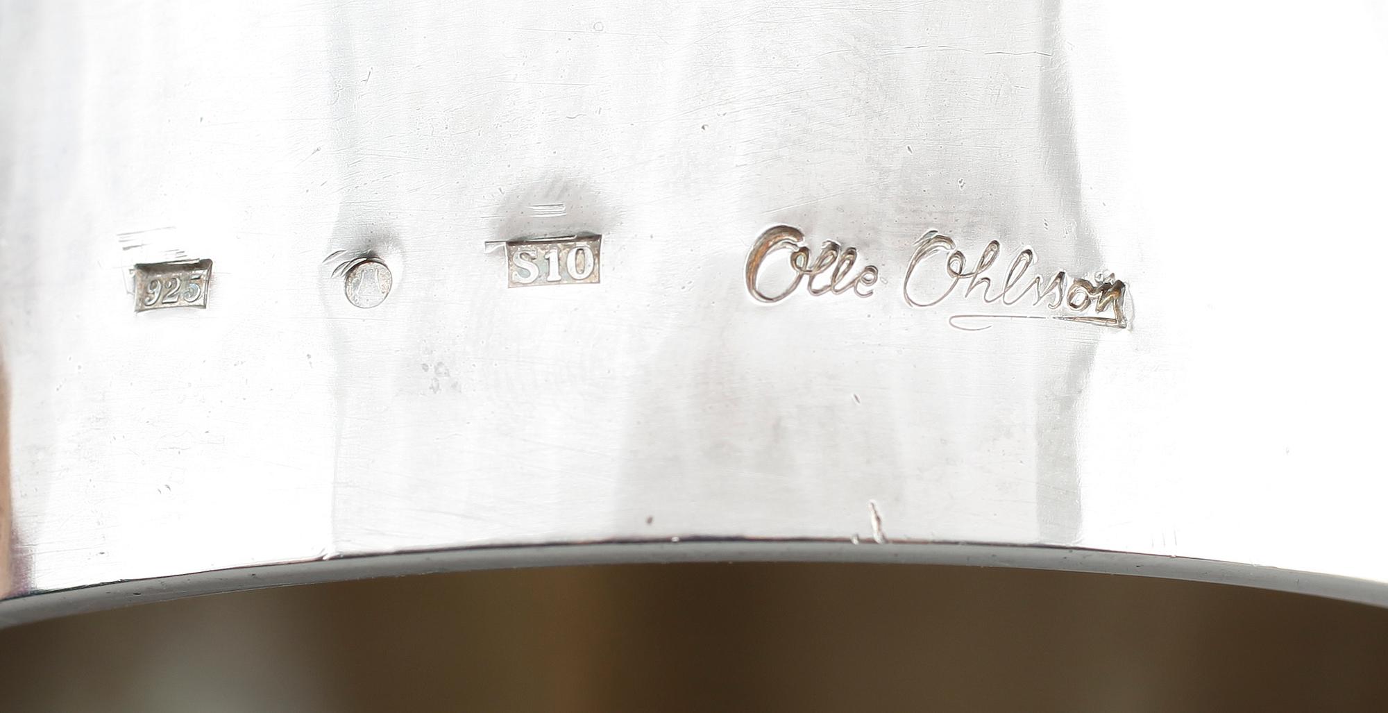 SKULPTUR, silver, Olle Ohlsson, Stockholm 1992. Vikt ca 431 g.