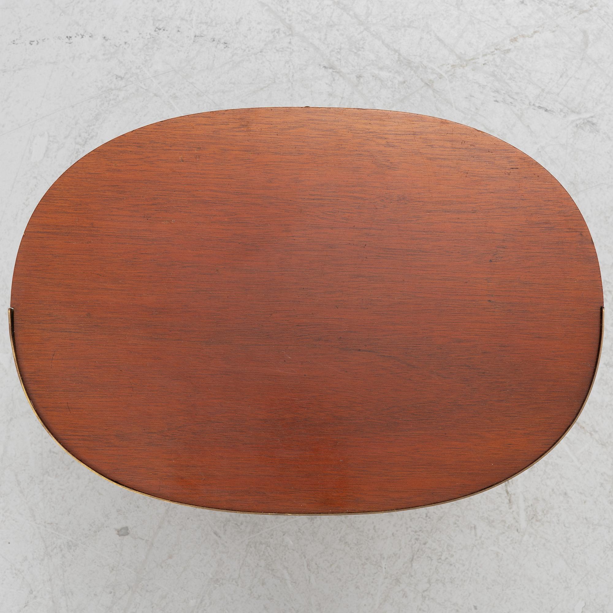 A mid century bedside table, Halvdan Petterssons Möbelfabrik, Tibro, Sweden.