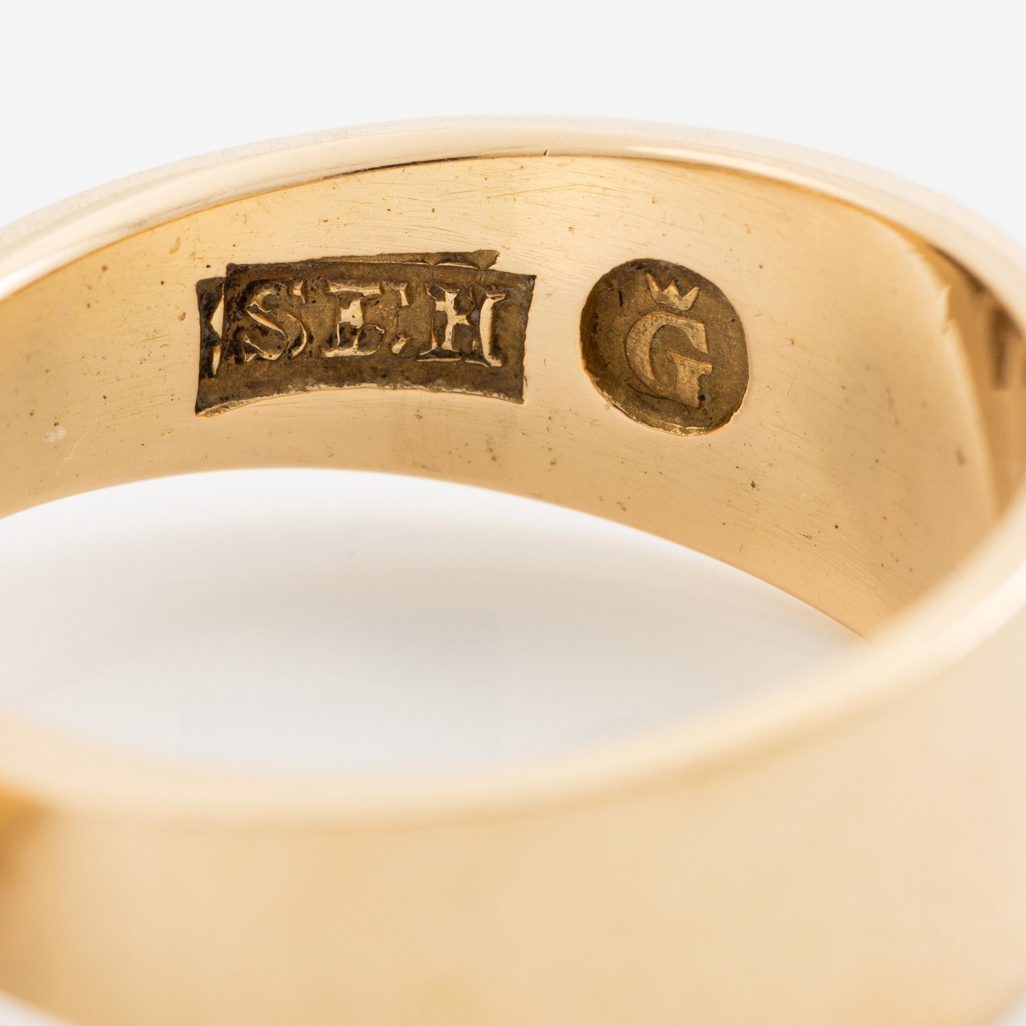 Sven-Erik Högberg, a ring, 18K gold, Gothenburg 1991.