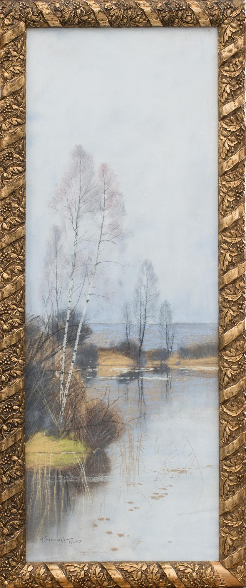 CARL BRANDT, pastell, signerad och daterad 1900.