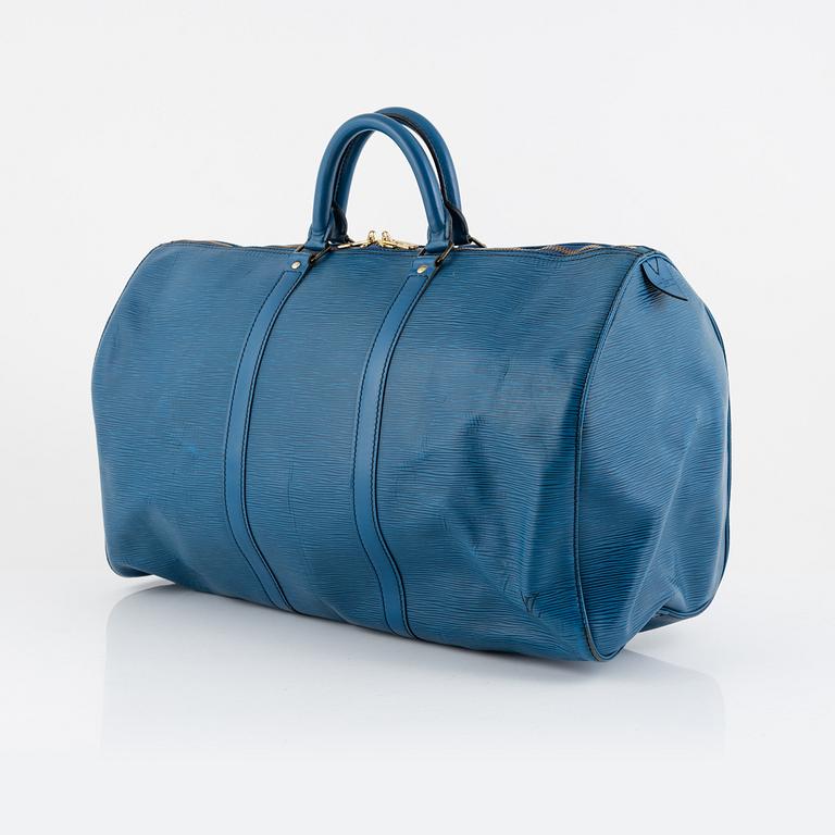 Louis Vuitton, weekend bag "Keepall Epi 50", 1990.