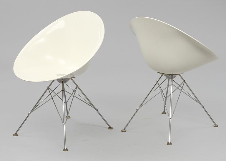 STOLAR, ett par, "Eros", Philippe Starck för Kartell, Italien, 1900/2000-tal.