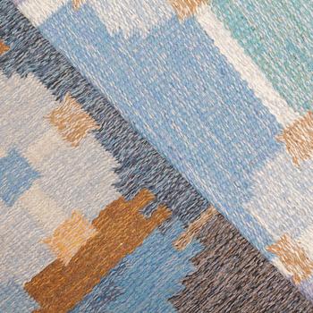 MATTO, flat weave, ca 204 x 137,5 cm, signed IS (Ingegerd Silow).