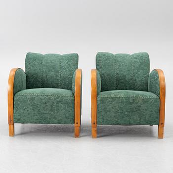 Armchairs, a pair, functionalism, 1930s.
