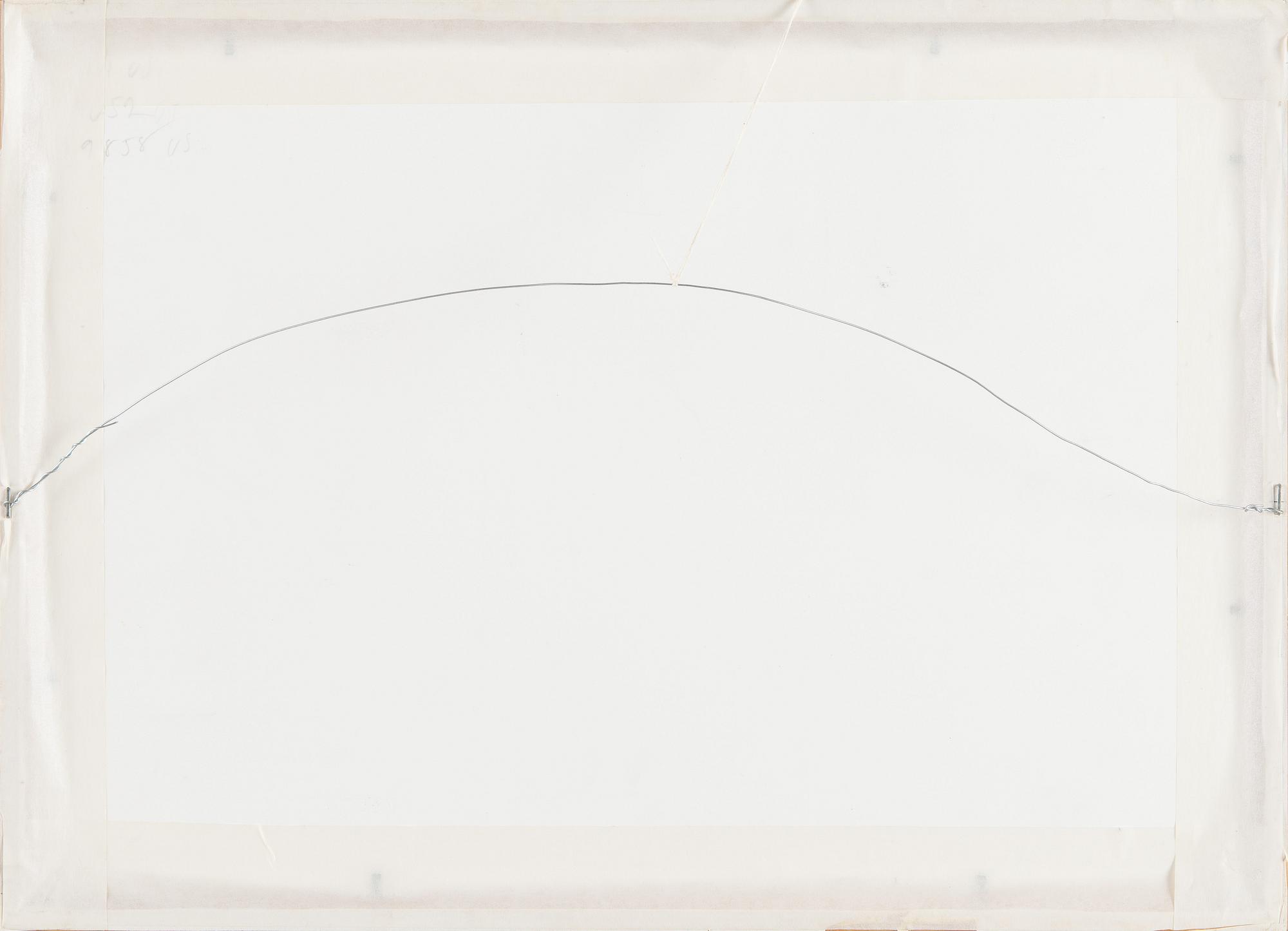 Yrjö Edelmann, Composition with pink paper.