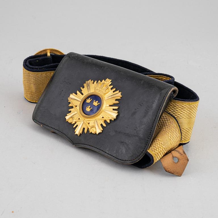A Swedish cavalry officer's cartridge box model 1895.