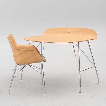 Philippe Starck, skrivbord och stol, "Earl of Wood", Kartell.