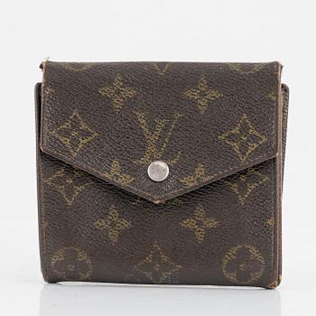 Louis Vuitton, väska, "Cartouchière", samt plånbok, 1970-tal.