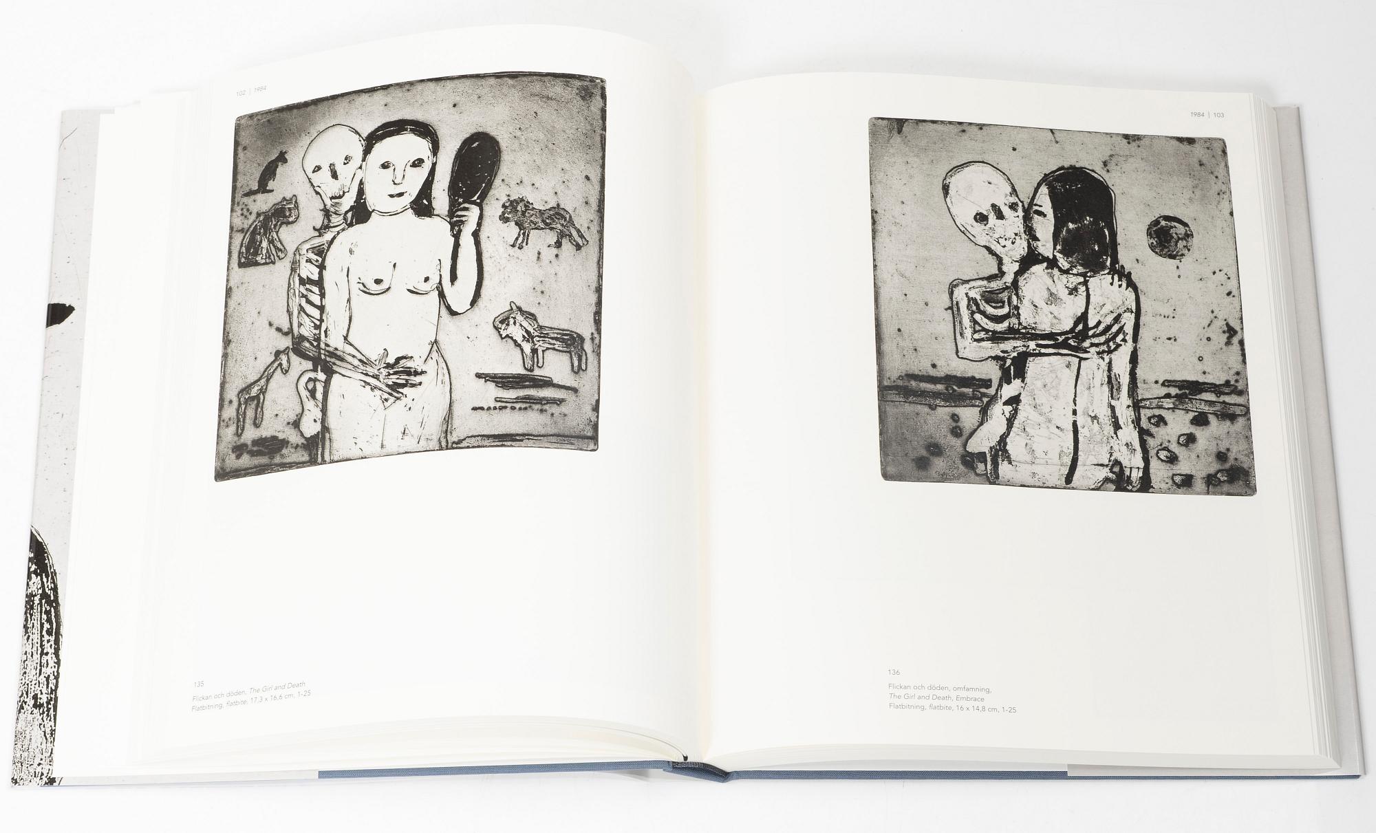Lena Cronqvist, Catalogue raisonné, “Copper Plate Prints 1974–2009”, with “Stilleben II”, etching, signed and numbered 9/25.