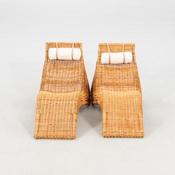 Karl Malmvall, a pair of "Karlskrona" easy chairs for IKEA, 2002.