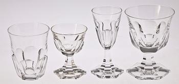 GLASSERVIS, 78 delar, glas, 1900-tal.