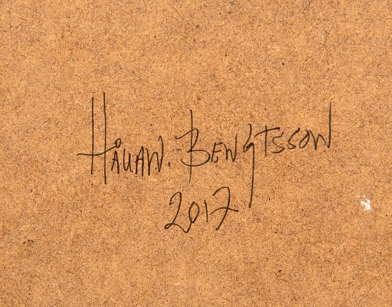Håkan Bengtsson, pencil on MDF board, signed and dated 2017 on the back.