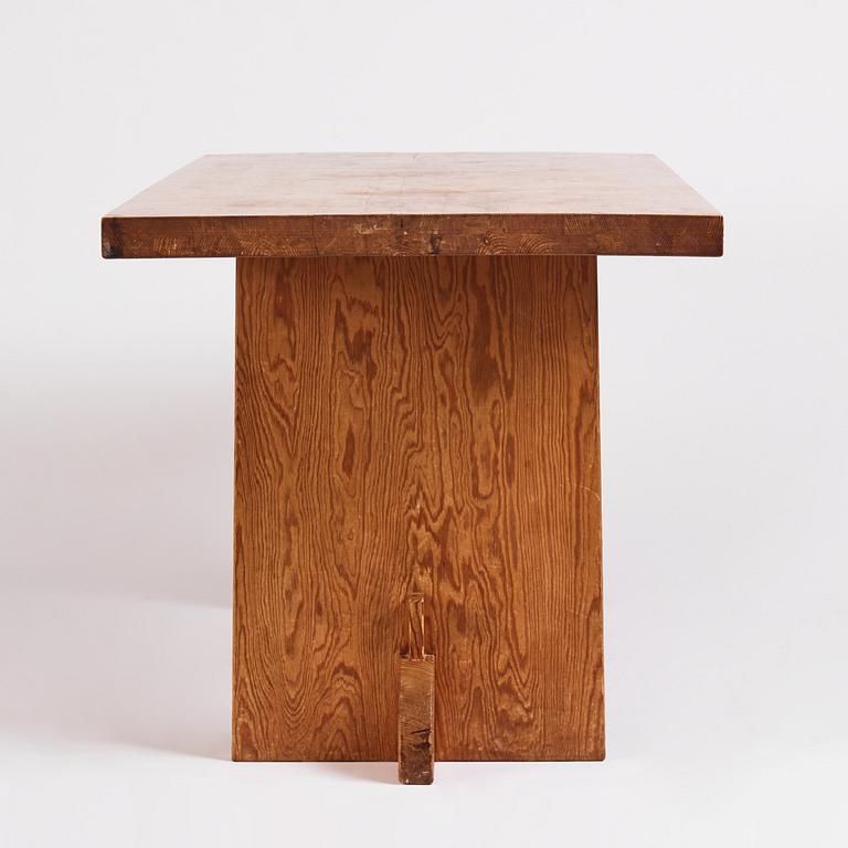 Axel Einar Hjorth, a "Lovö" stained pine table, Nordiska Kompaniet 1930s.