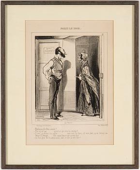 PAUL GARVARNI, efter 4 st, litografier/illustrationer, 1900-tal.