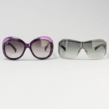 GIORGIO ARMANI, solglasögon, 2 st.