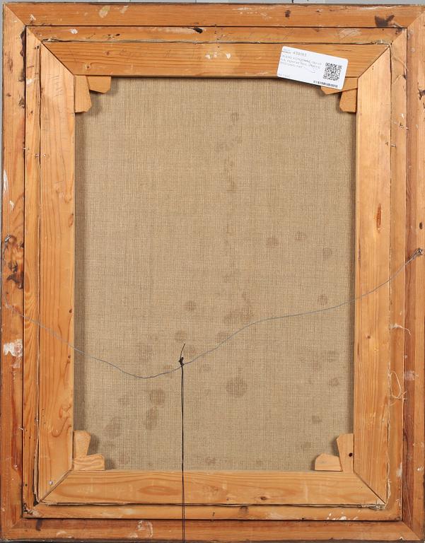 OKÄND KONSTNÄR, olja på duk, signerad Pino, omkring 1900-talets mitt.