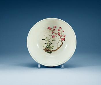 1527. A powder blue punch bowl, Qing dynasty, Qianlong (1736-95).