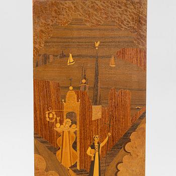 Birger Ekman, golvur, Mjölby Intarsia, 1930-tal.