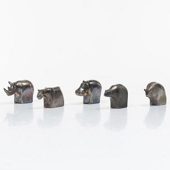 Gunnar Cyrén, five figurines, Dansk Designs, Japan.
