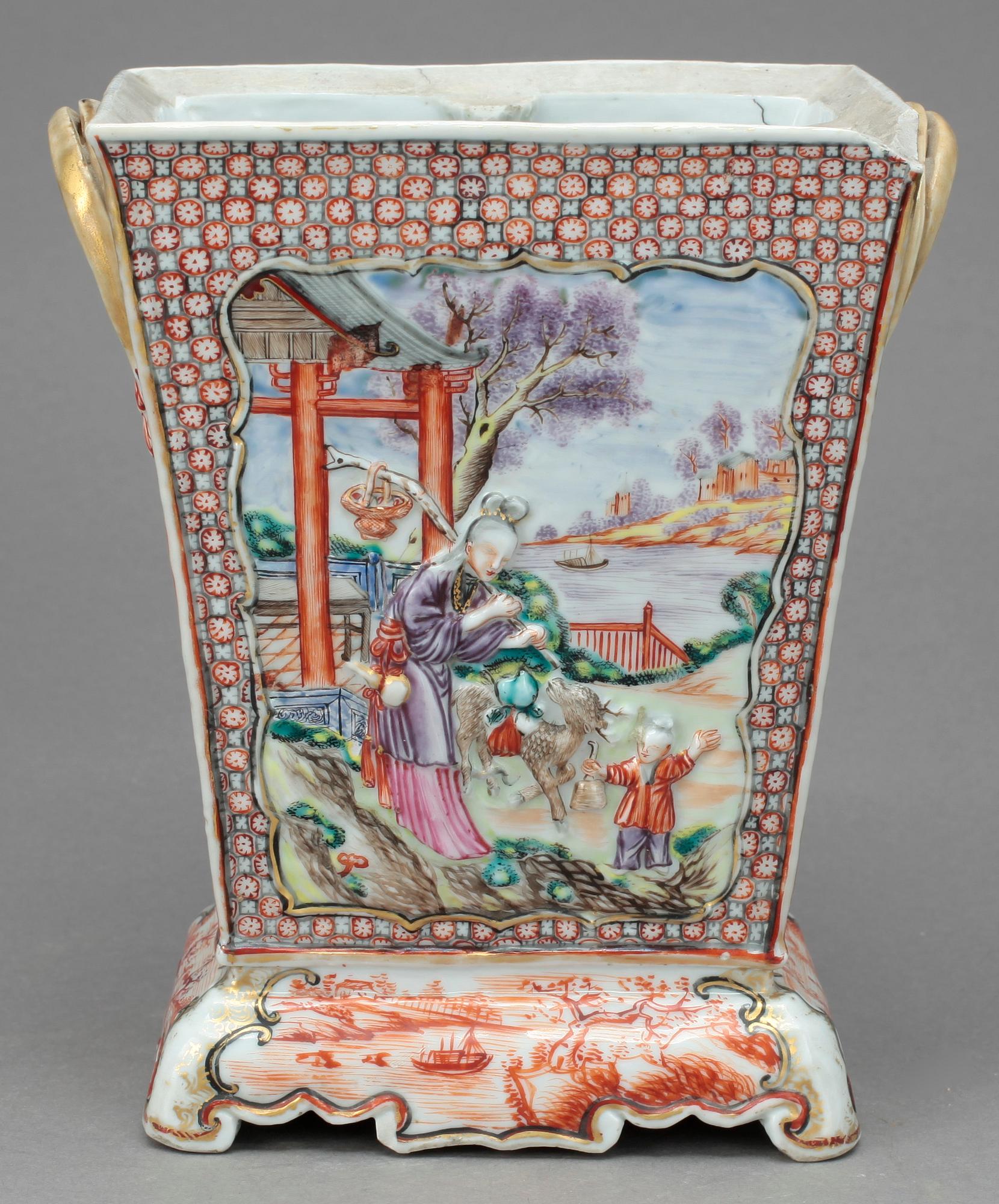 VAS, porslin, Qianlong, Kina, 1700-tal.