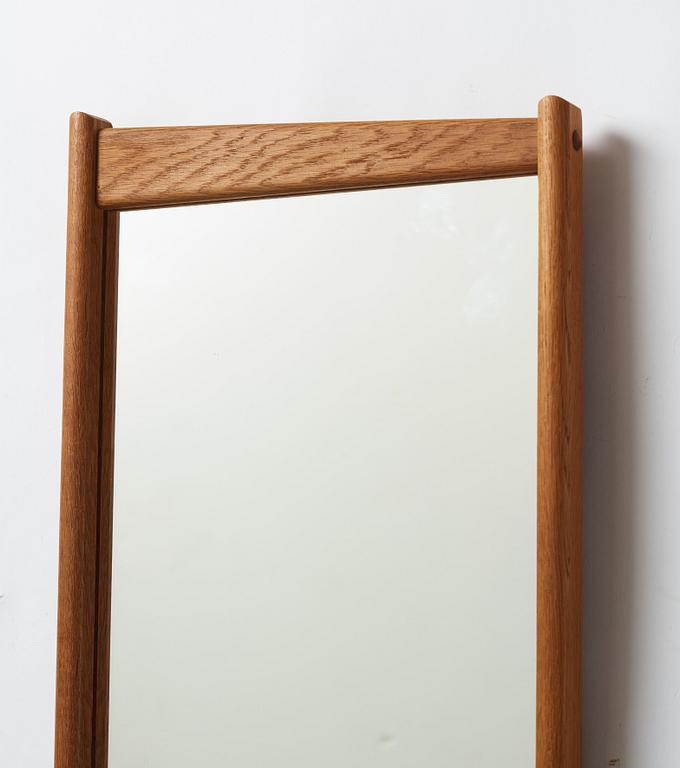 A oak mirror, 1950's/60's.