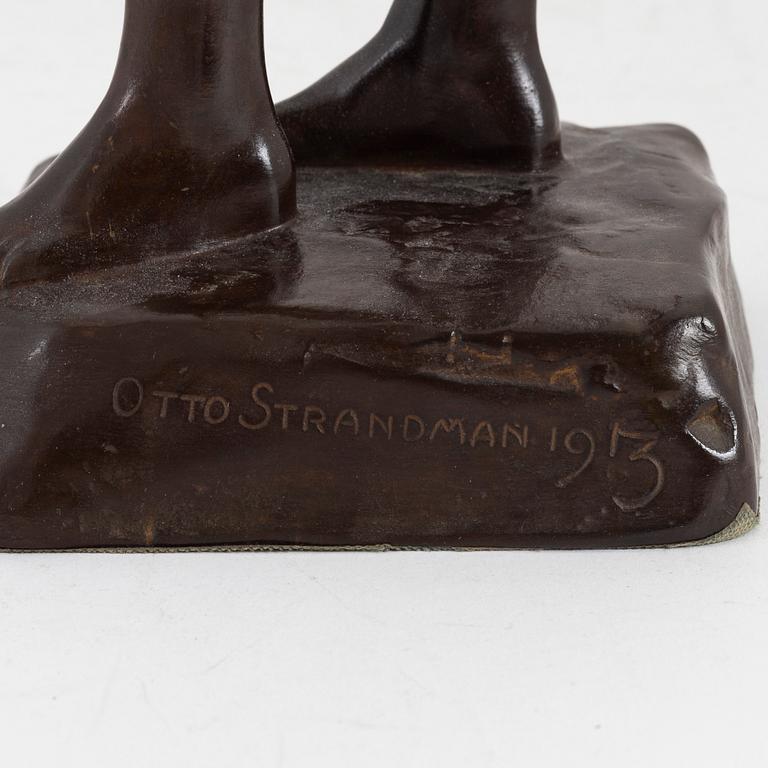 Otto Strandman, sculpture. Signed. Dated 1913. Bronze. Height 35 cm.