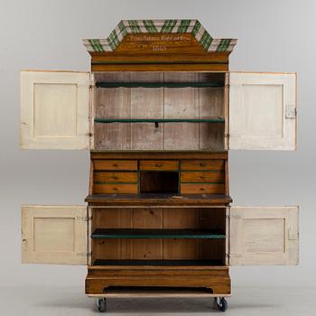 A SWEDISH CABINET, Björknäs, Värmland. Marked Daniel Andersson, Kerstin Olsdotter 1863.